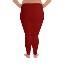 Load image into Gallery viewer, Maroon- Plus Size Leggings
