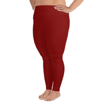 Load image into Gallery viewer, Maroon- Plus Size Leggings
