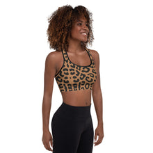 Load image into Gallery viewer, Cheetah Padded Sports Bra
